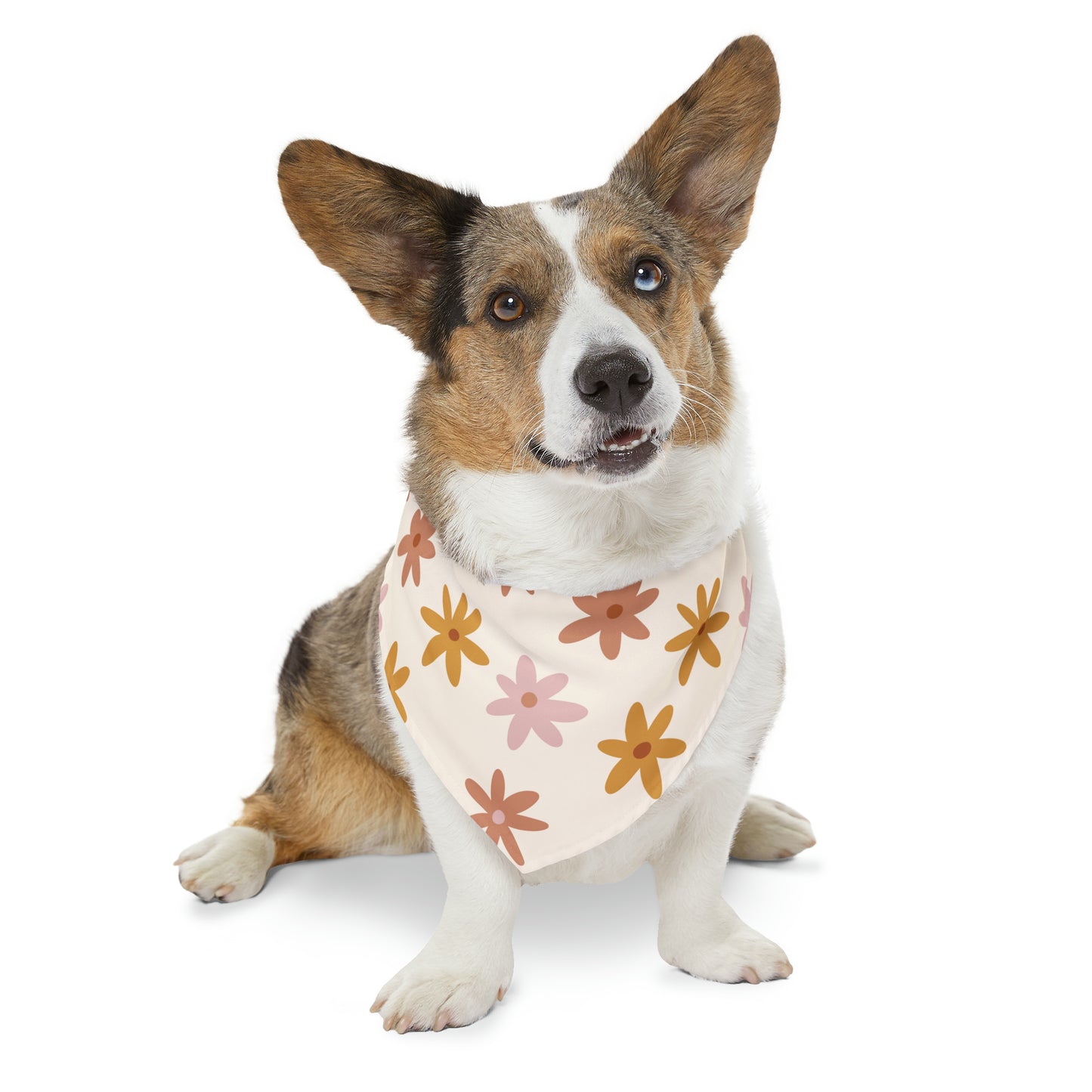 Retro Flower - Pet Bandana Collar