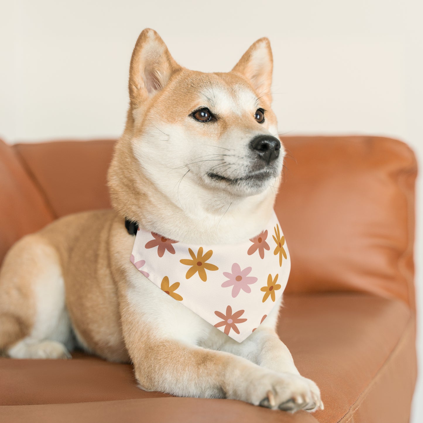 Retro Flower - Pet Bandana Collar