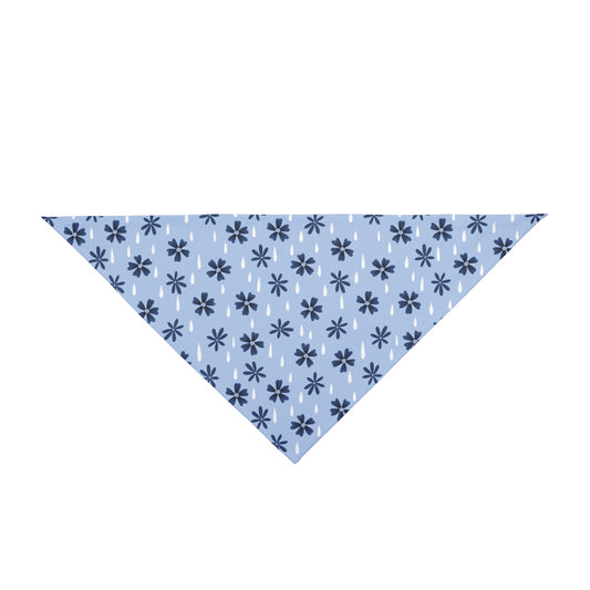 Blue Flower Drops - Pet Bandana