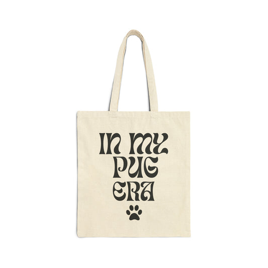 In My Pug Era - Natural Tote Bag (Black)